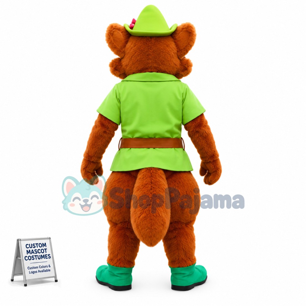 Robin Hood Fox Mascot Costume