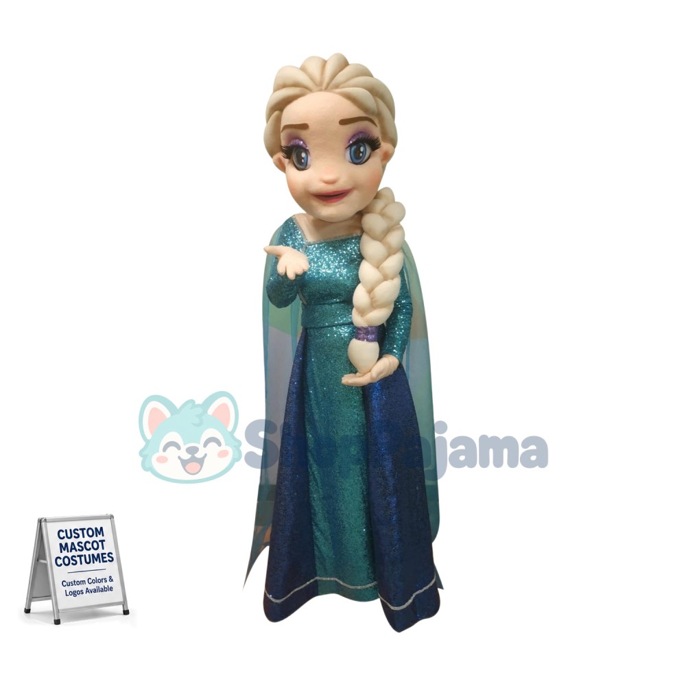 Superb Frozen Elsa Mascot Costume
