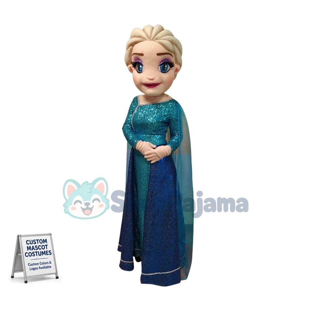 Superb Frozen Elsa Mascot Costume