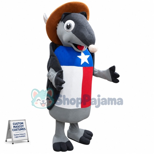 Texas Armadillo Mascot Costume
