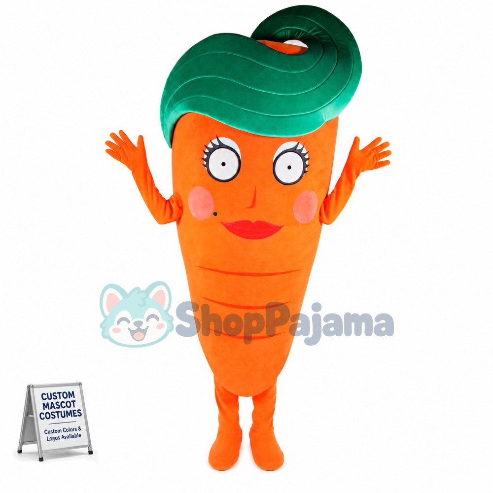 Funny Carrot Mascot Costume