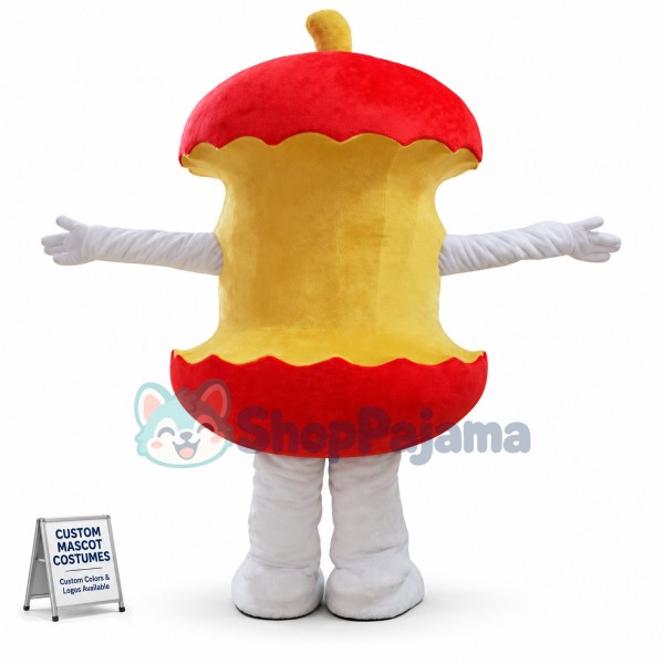 Red Apple Core Mascot Costume