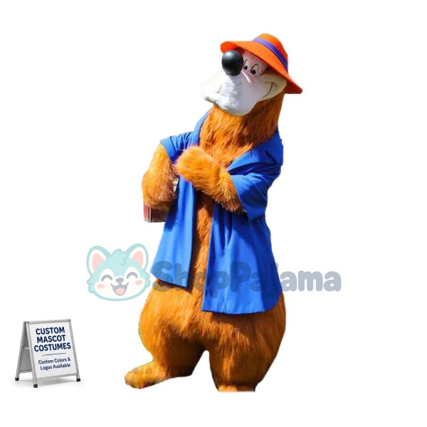 Superb Cartoon Bear Mascot Costume