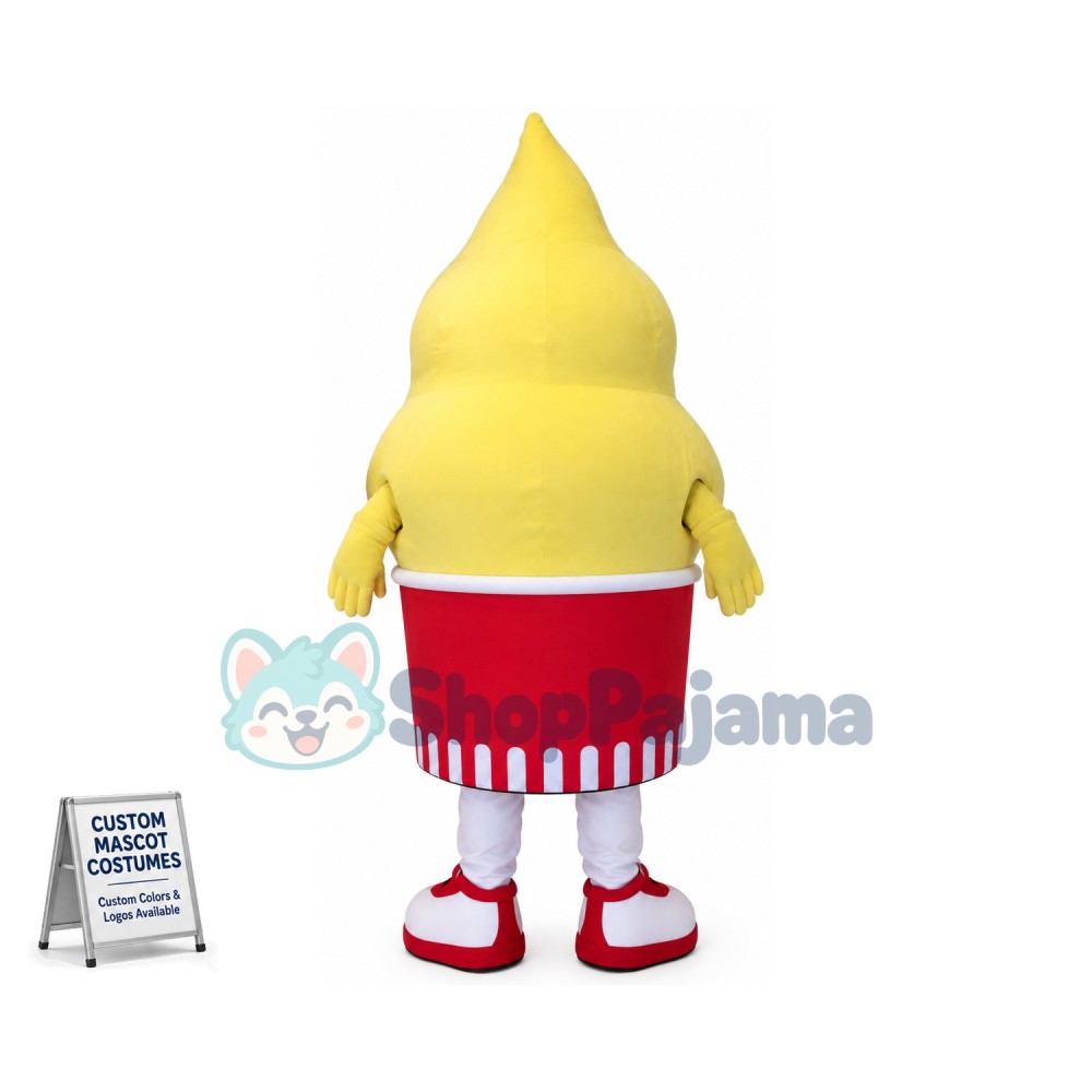 Superb Happy Ice Cream Mascot Costume