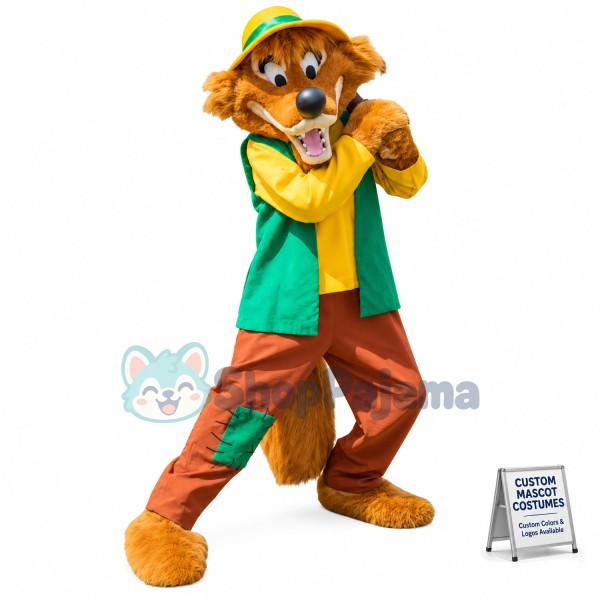 Cartoon Fox Mascot Costume
