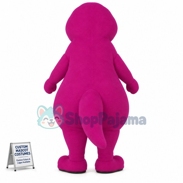Barney Dinosaur Mascot Costume