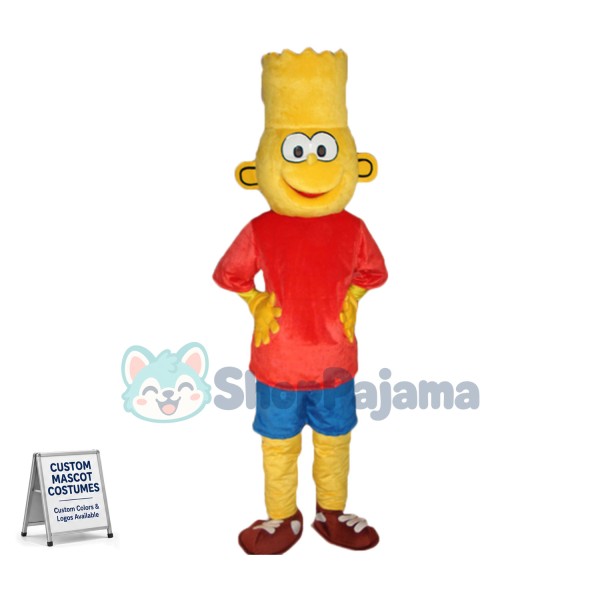 Bart Simpson Mascot Adult Costume