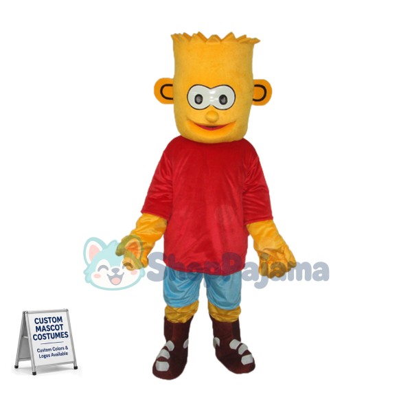 Bart Simpson Son Mascot Adult Costume