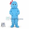 Blue Plush Little Boy Adult Mascot Costume