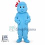 Blue Plush Little Boy Adult Mascot Costume