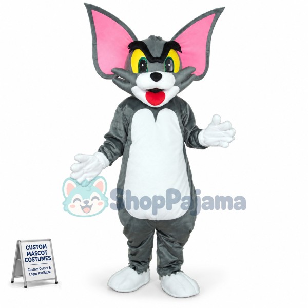 Big Ear Tom Cat Adult Mascot Costume