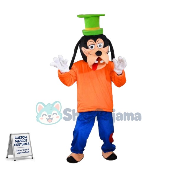 Goofy dog mascot costume cartoon Custom Mascot