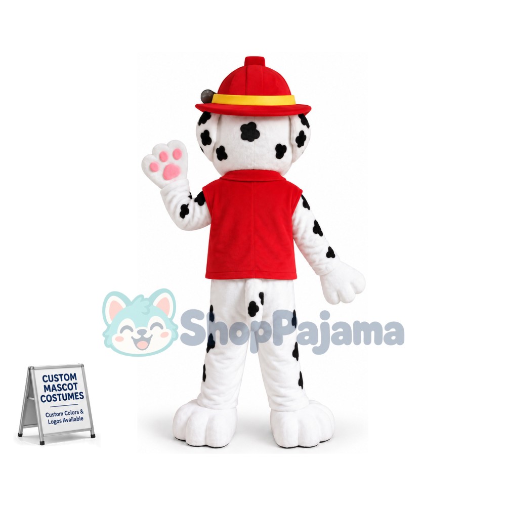 Red Paw Patrol Marshall Cartoon Mascot Costume Custom Mascot