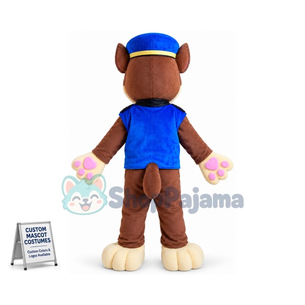Blue Paw Patrol Chase Cartoon Mascot Costume Custom Mascot