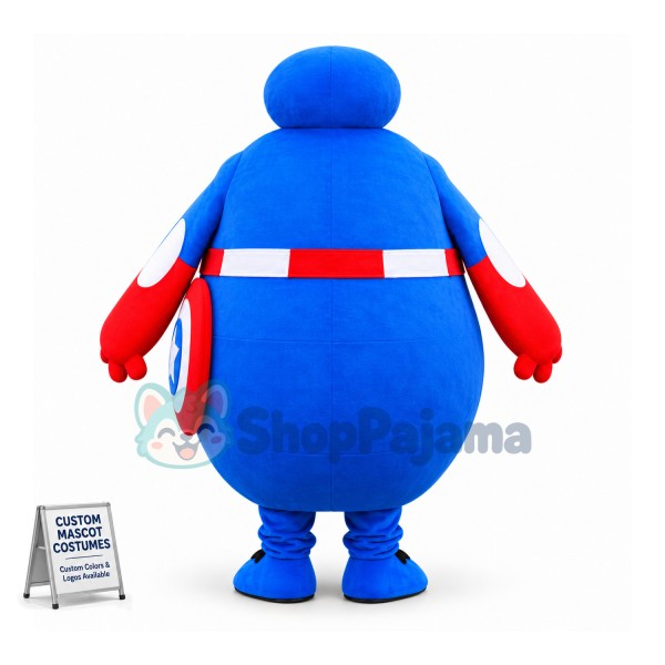 Captain America superman Baymax Mascot Costume