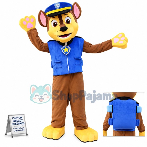 Custom Mascot Paw Patrol Chase Dog Mascot Costume