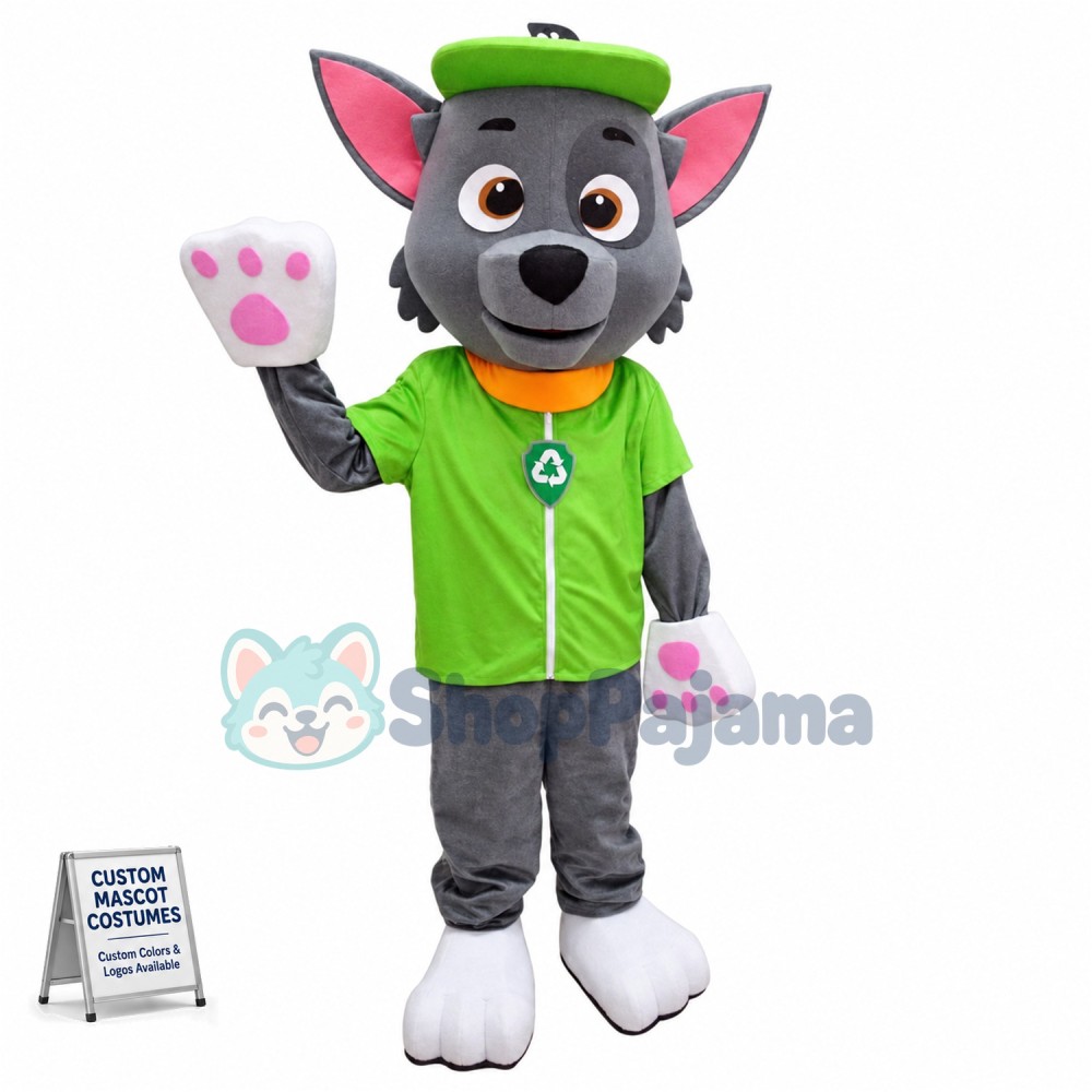 Paw Patrol Rocky Dog Mascot Costume