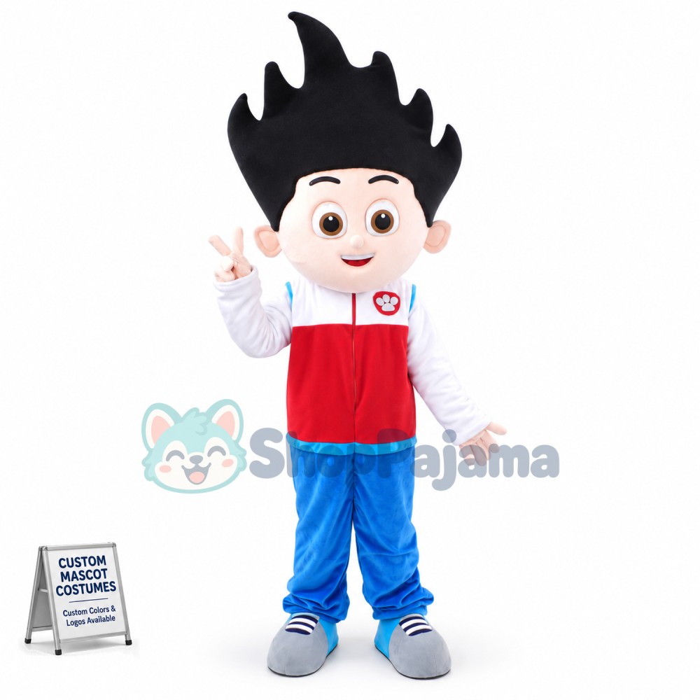 Paw Patrol Ryder Cartoon Mascot Costume