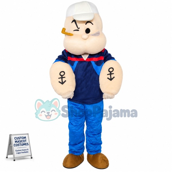 Custom Mascot Popeye Mascot Costume
