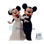 Superb Wedding Mickey & Minnie Mascot Costume