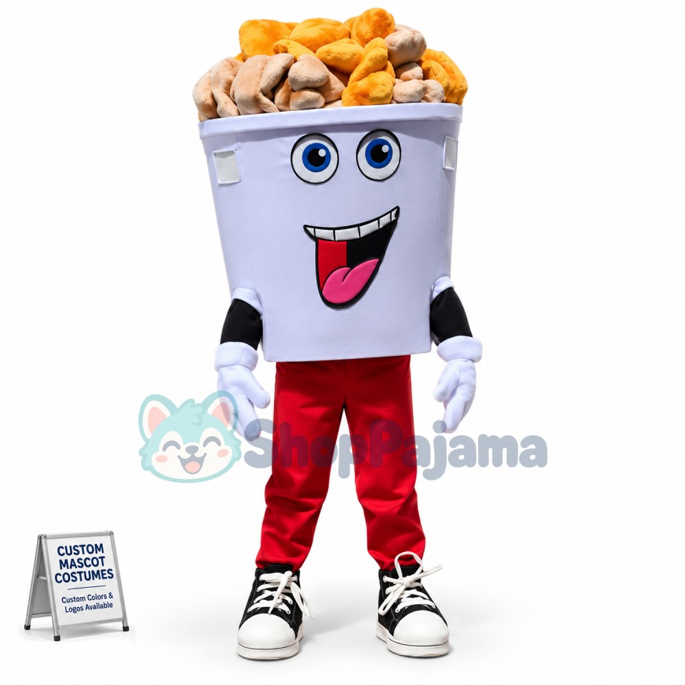 Superb Popcorn Mascot Costume