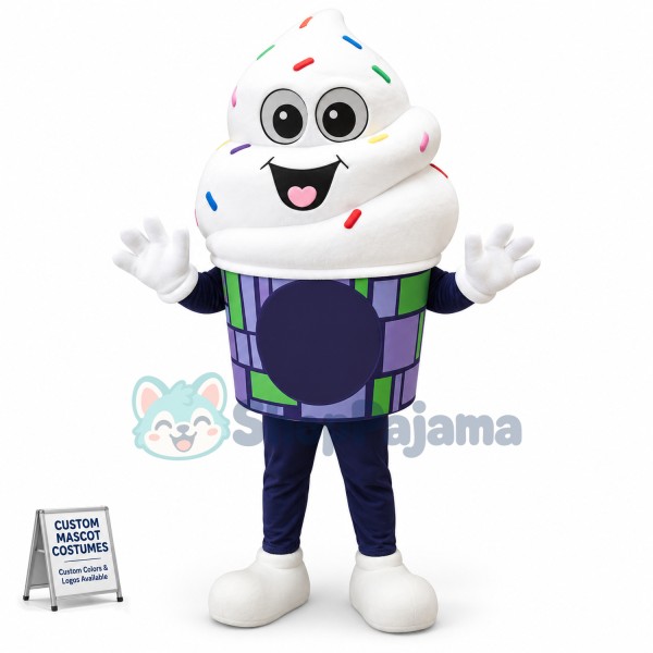 Superb Ice Cream Mascot Costume