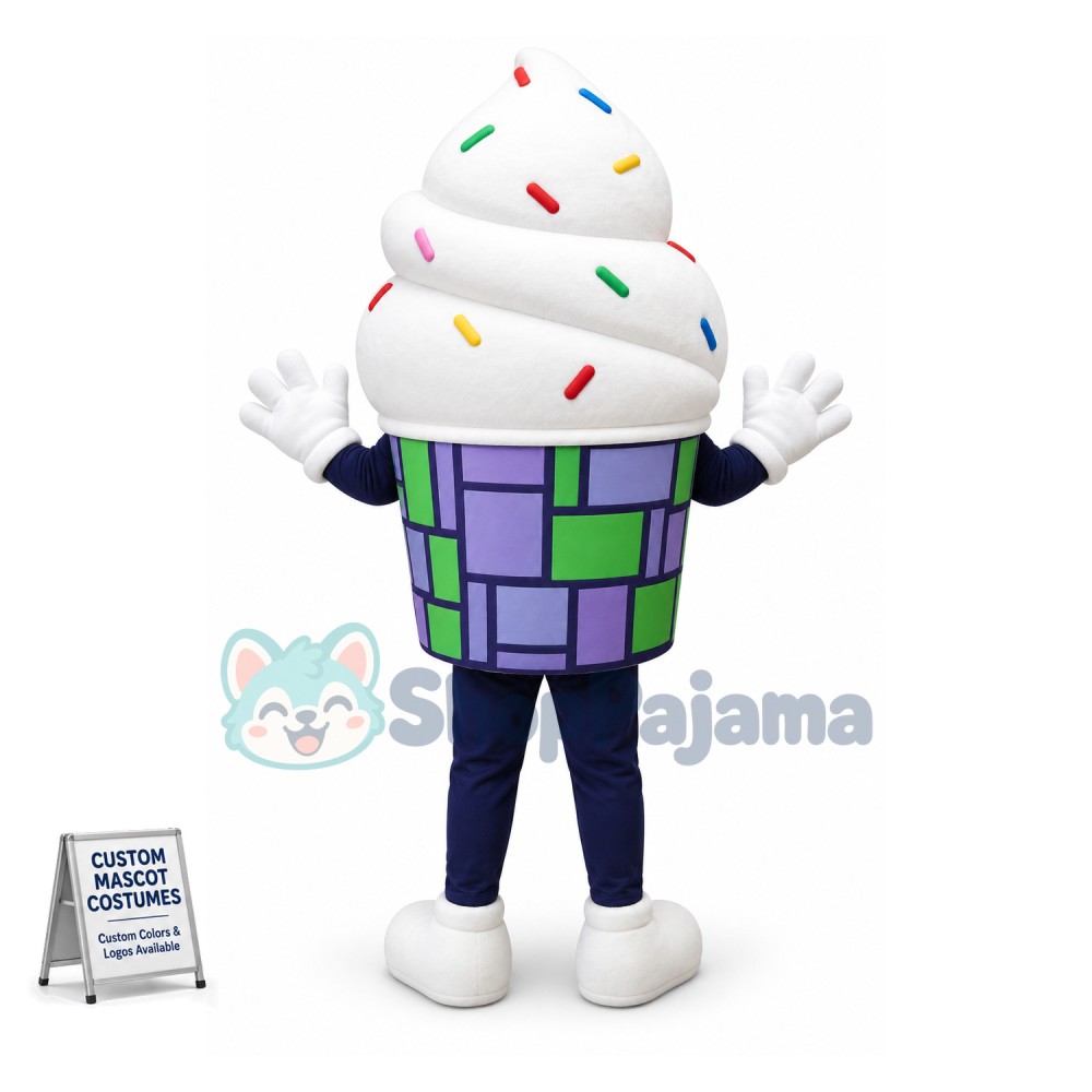 Superb Ice Cream Mascot Costume