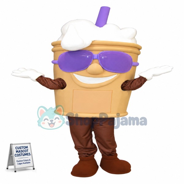 Frothy Drink Mascot Costume