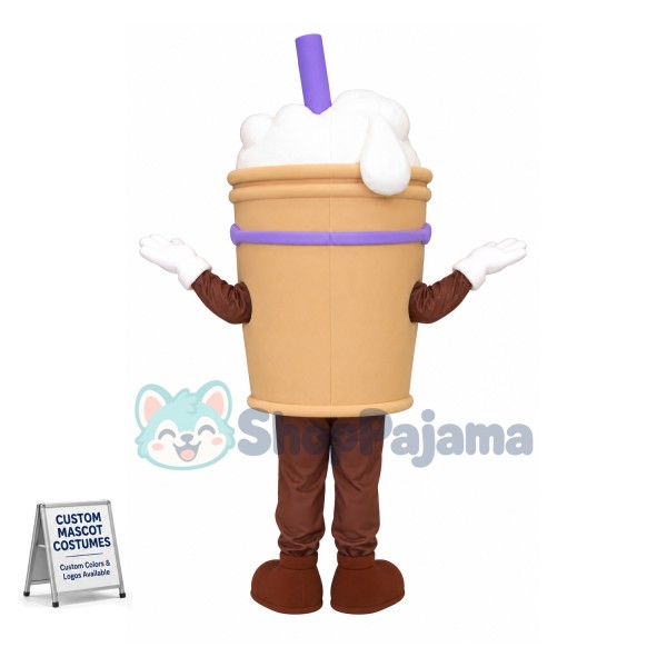 Frothy Drink Mascot Costume