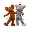 Superb Tom Cat & Jerry Mouse Mascot Costume
