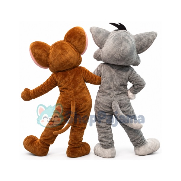 Superb Tom Cat & Jerry Mouse Mascot Costume