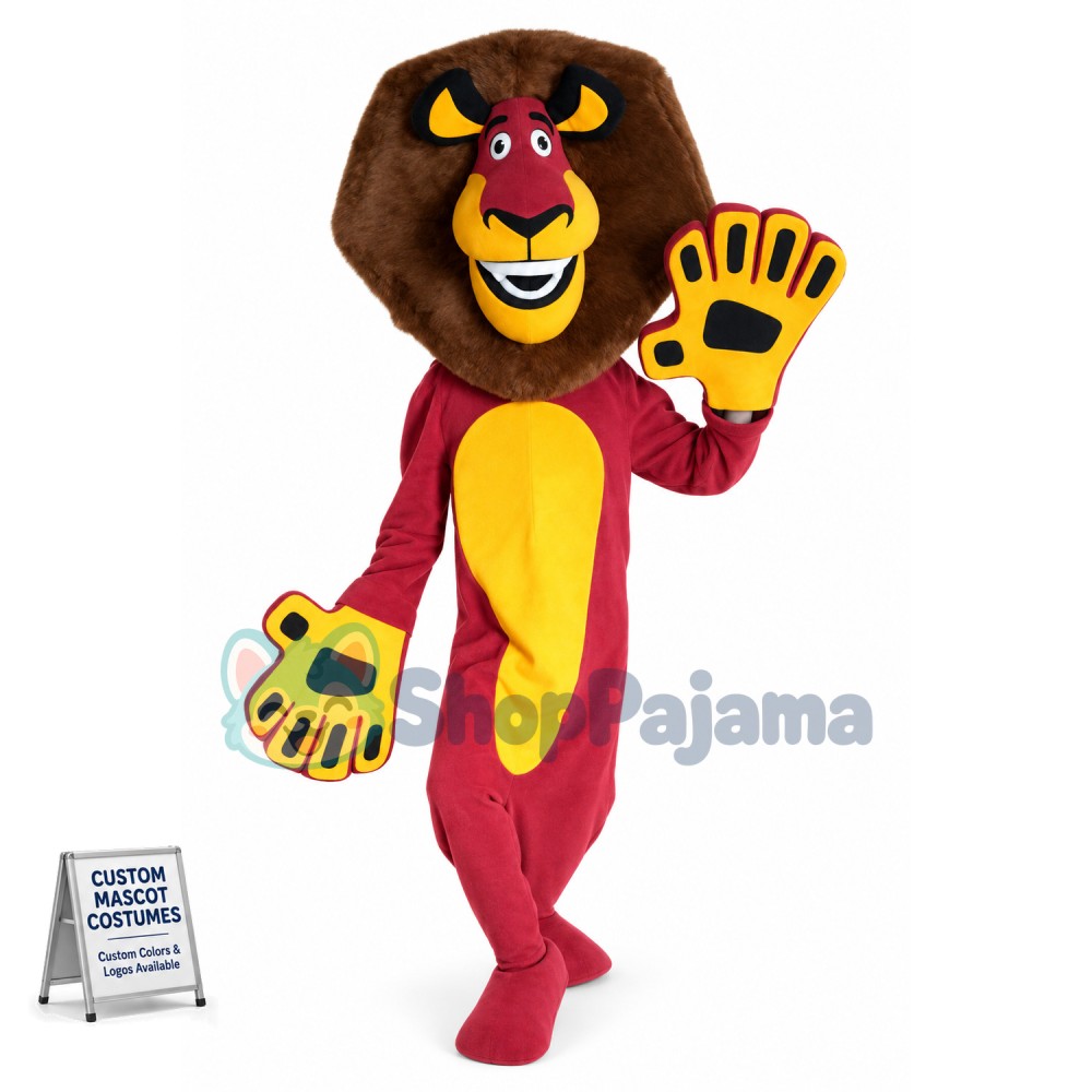 Affordable Alex the Lion Mascot Costume
