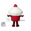 Strawberry Ice Cream Mascot Costume