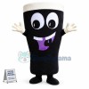 Happy Coffee Cup Mascot Costume