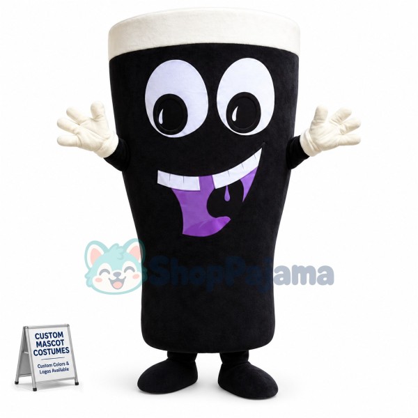 Happy Coffee Cup Mascot Costume