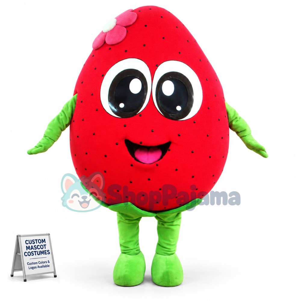 Superb Strawberry Mascot Costume