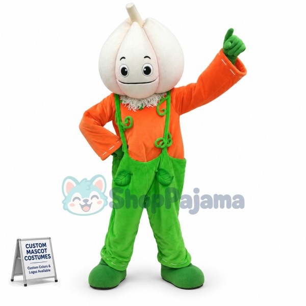 Superb Garlic Boy Mascot Costume