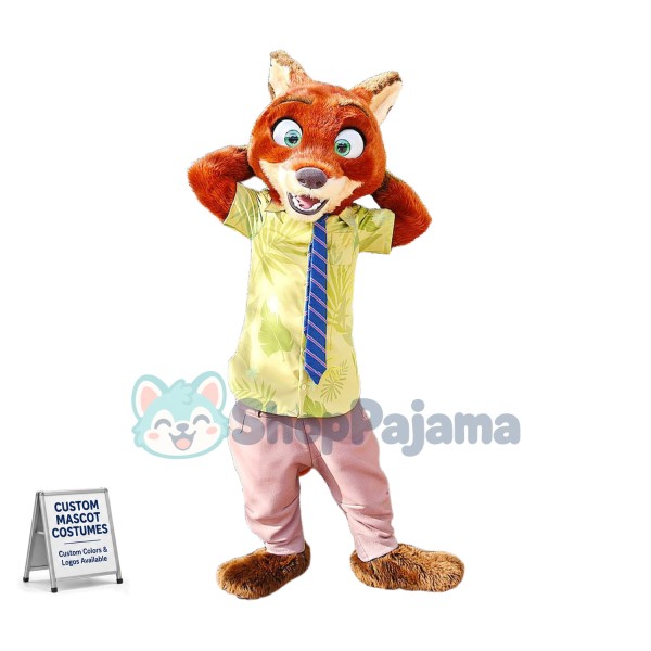 Superb Zootopia Nick Wilde Fox Mascot Costume