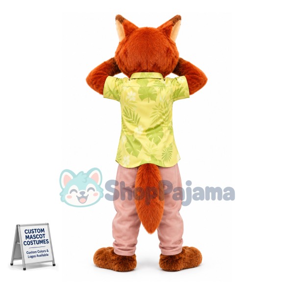Superb Zootopia Nick Wilde Fox Mascot Costume
