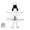 White Suit Goofy Dog Mascot Costume