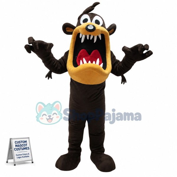 Brown Monster Mascot Costume