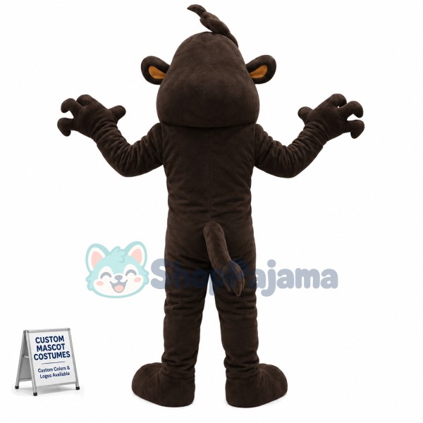 Brown Monster Mascot Costume