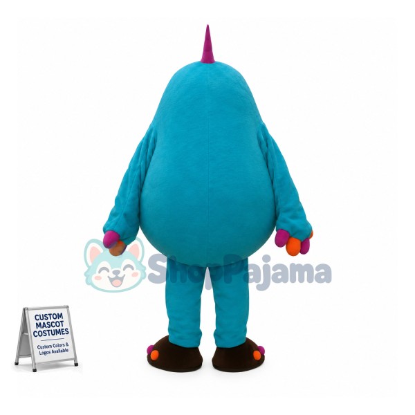 Blue Snow Monster Mascot Costume