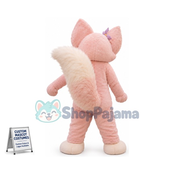 Pink Fox LinaBell Mascot Costume