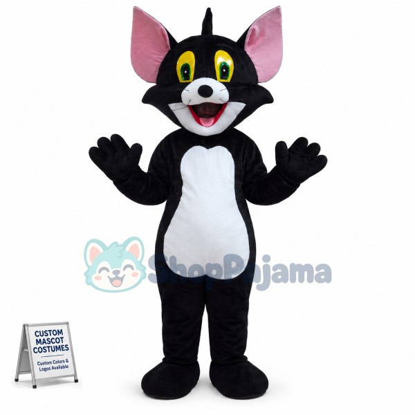Black Tom Cat costume Cartoon Mascot Costume Custom Mascot