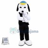 Black Snoopy Cartoon Mascot Adult Costume Custom Mascot
