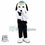 Black Snoopy Cartoon Mascot Adult Costume Custom Mascot