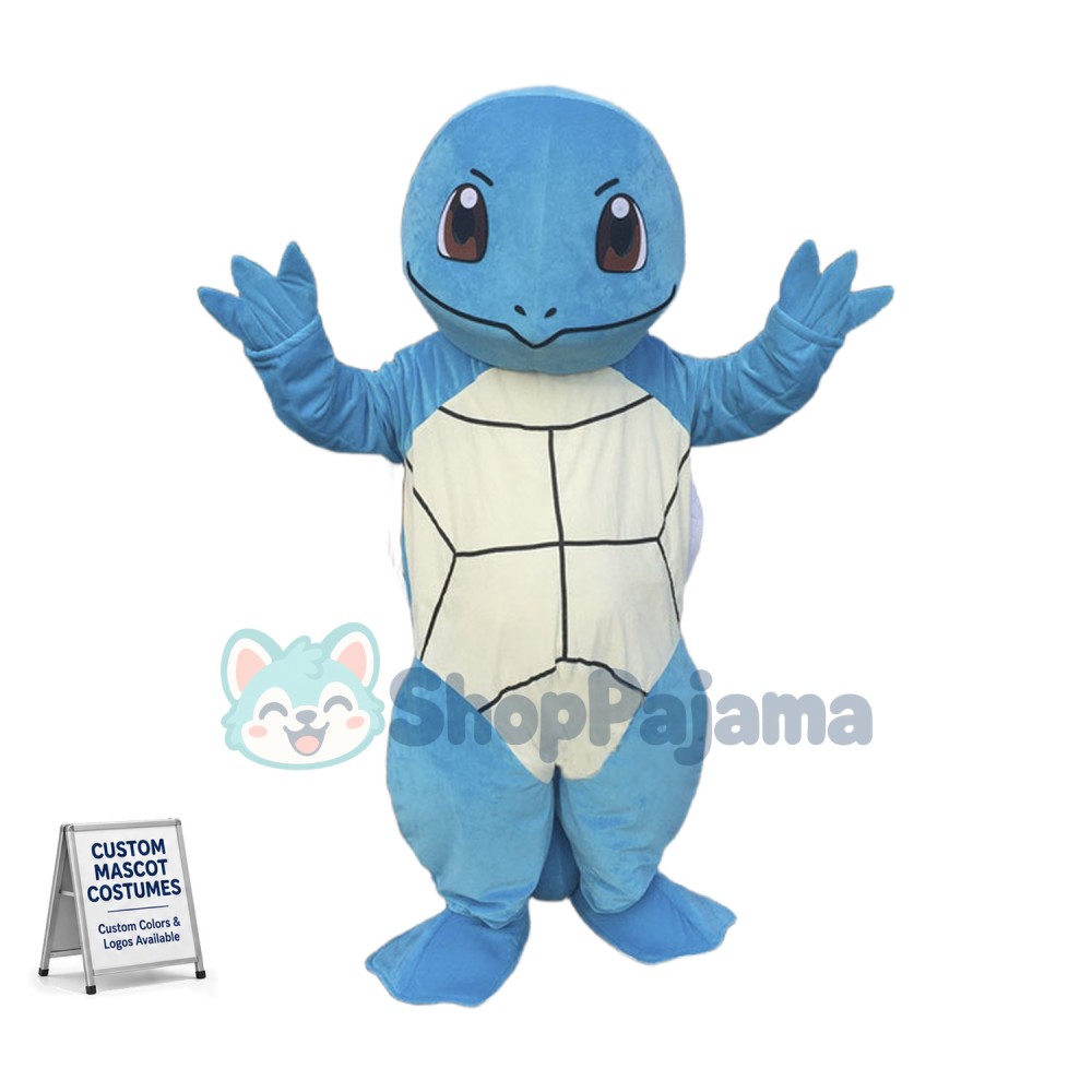 Squirtle Mascot Adult Costume  Custom Mascot