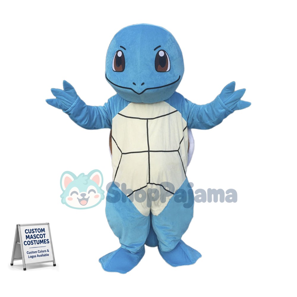 Squirtle Mascot Adult Costume  Custom Mascot