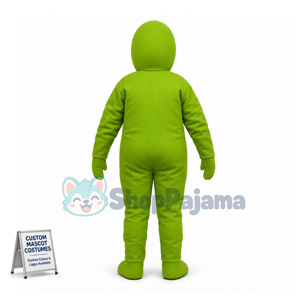 Green Alien Mascot Costume